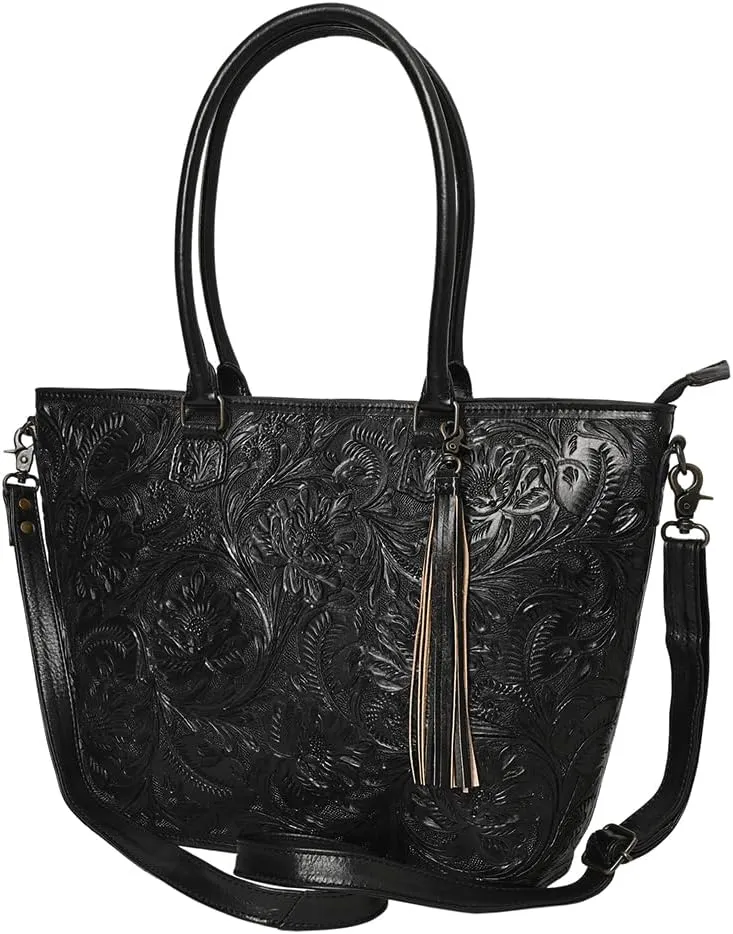 American Darling Tote Hand Tooled Genuine Leather Women Bag Western Handbag Purse | Western Tote Bag | Travel Tote Bags