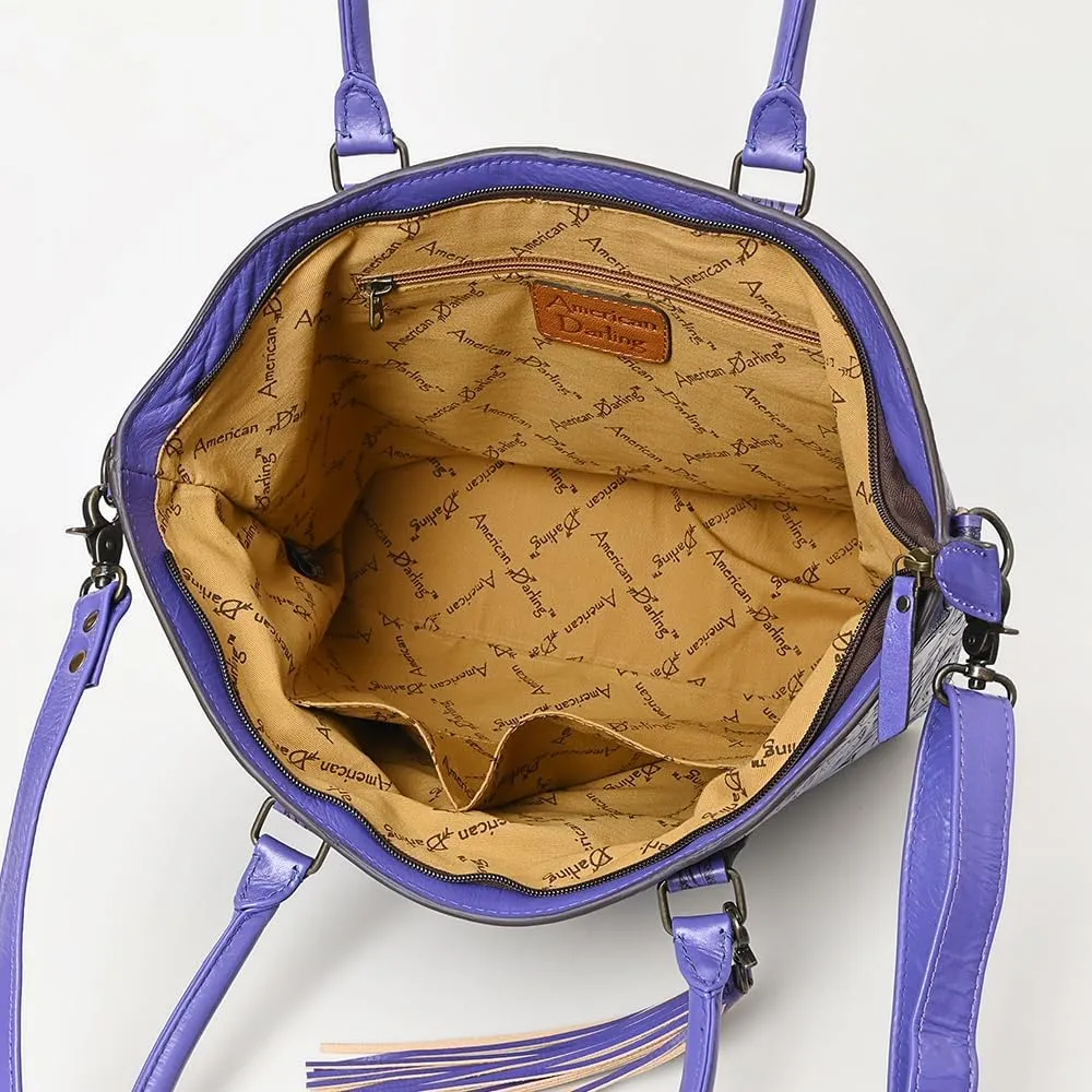 American Darling Tote Hand Tooled Genuine Leather Women Bag Western Handbag Purse | Western Tote Bag | Travel Tote Bags