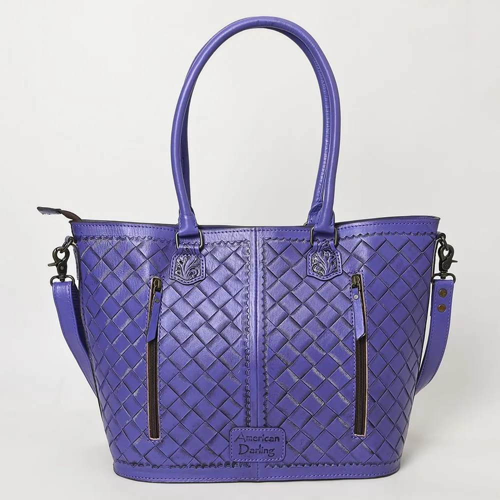 American Darling Tote Hand Tooled Genuine Leather Women Bag Western Handbag Purse | Western Tote Bag | Travel Tote Bags