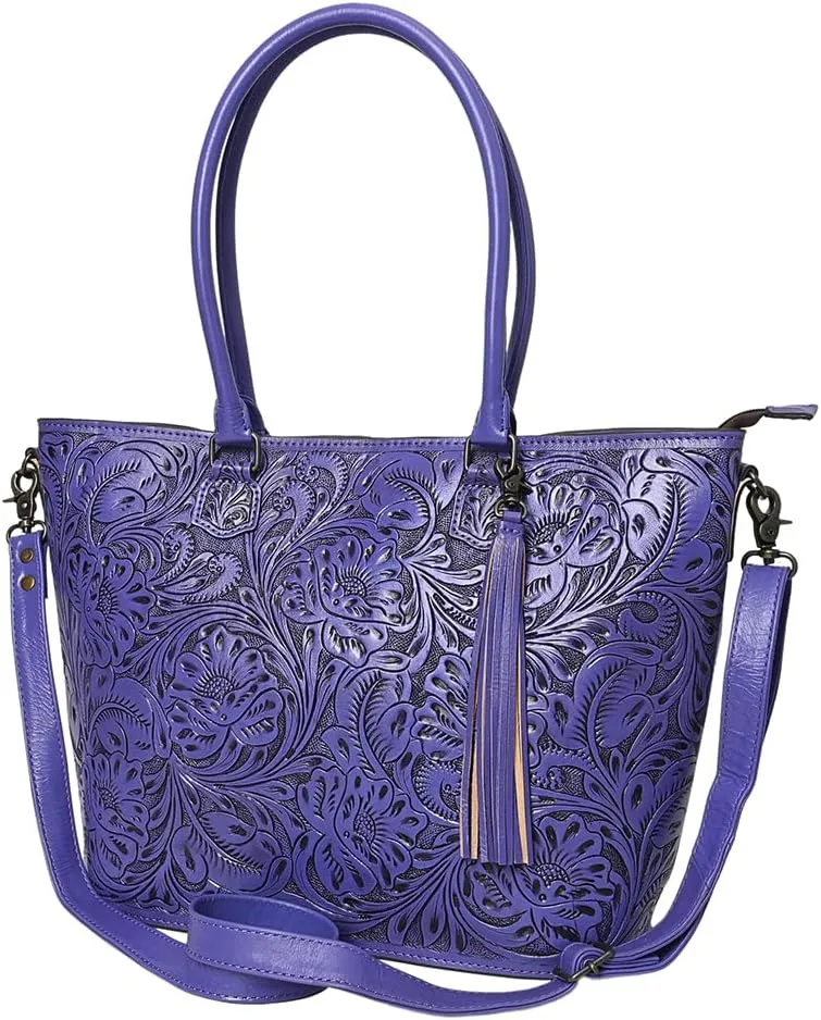 American Darling Tote Hand Tooled Genuine Leather Women Bag Western Handbag Purse | Western Tote Bag | Travel Tote Bags