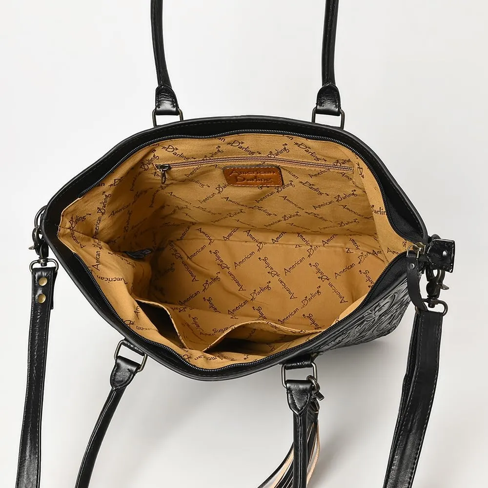 American Darling Tote Hand Tooled Genuine Leather Women Bag Western Handbag Purse | Western Tote Bag | Travel Tote Bags