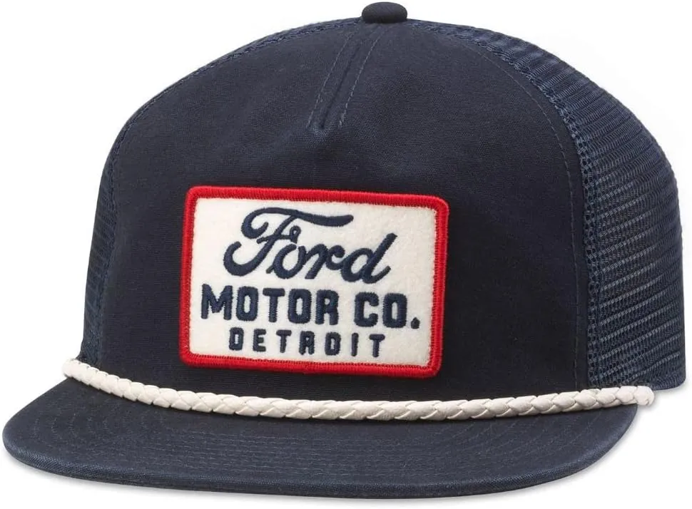 AMERICAN NEEDLE Ford Motors Patch Unisex Adjustable Snapback Baseball Hat