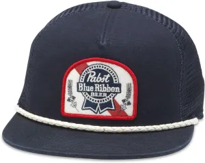 AMERICAN NEEDLE Pabst Blue Ribbon PBR Beer Patch Unisex Adjustable Snapback Baseball Hat