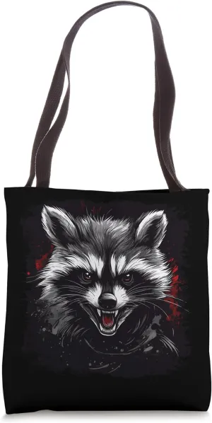 Angry Raccoon Tote Bag