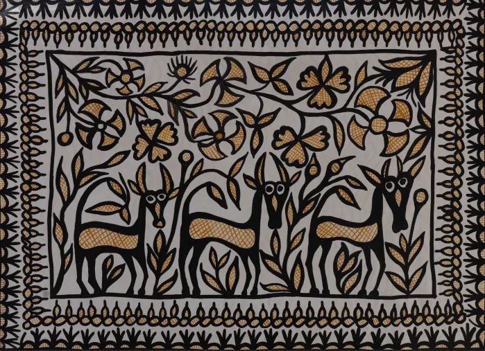 Animals in Sohrai by Manikchand Mahto