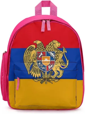 Armenian National Emblem Small Backpack Travel Daypack Casual Shoulders Bags Lightweight with Cute Pattern