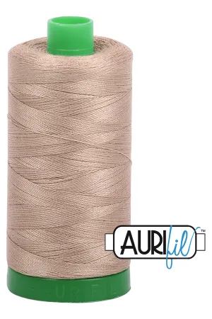 Aurifil Mako 40wt 2-ply Cotton 1000 m (1094 yd.) spool - 2325 Linen