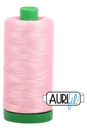 Aurifil Mako 40wt 2-ply Cotton 1000 m (1094 yd.) spool - 2437 Light Peony