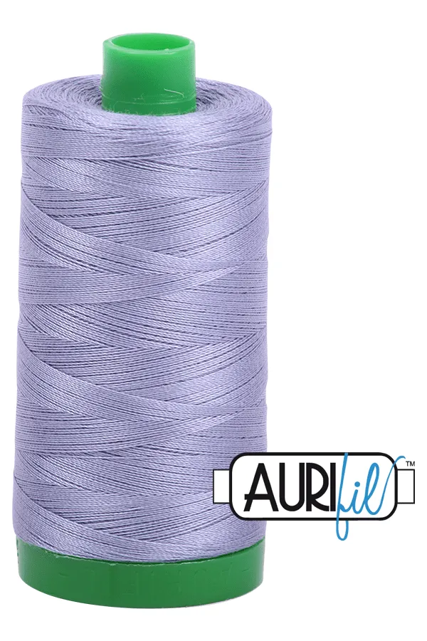 Aurifil Mako 40wt 2-ply Cotton 1000 m (1094 yd.) spool - 2524 Grey Violet