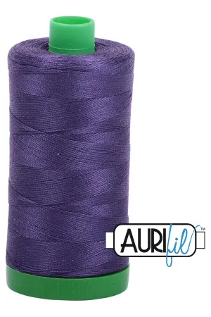 Aurifil Mako 40wt 2-ply Cotton 1000 m (1094 yd.) spool - 2581 Dark Dusty Grape