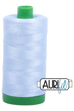 Aurifil Mako 40wt 2-ply Cotton 1000 m (1094 yd.) spool - 2710 Light Robins Egg