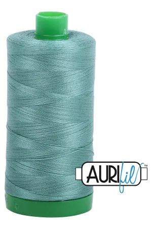 Aurifil Mako 40wt 2-ply Cotton 1000 m (1094 yd.) spool - 2850 Medium Juniper