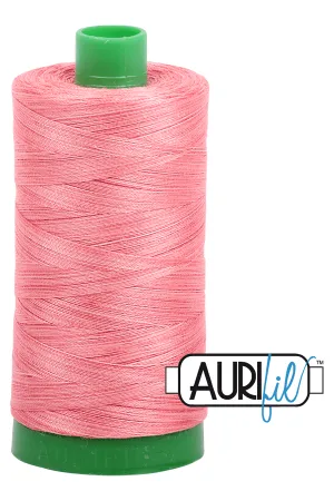 Aurifil Mako 40wt 2-ply Cotton 1000 m (1094 yd.) spool - 4250 Flamingo
