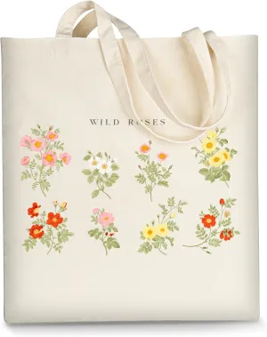 AUSVKAI Canvas Tote Bag Aesthetic for Women, Cute Reusable Cloth Cotton Bags for College Shopping Beach Grocery Trendy Gifts