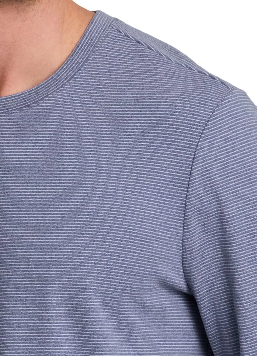Avalanche Men's Fleece Base Layer Top, Crewneck Fleece Shirt for Men Long Sleeve Hiking Pullover Tee