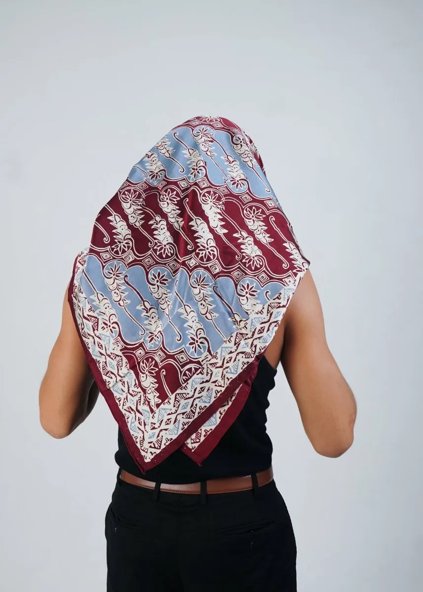 AZURE & WINE REFINED SILK SQUARE
