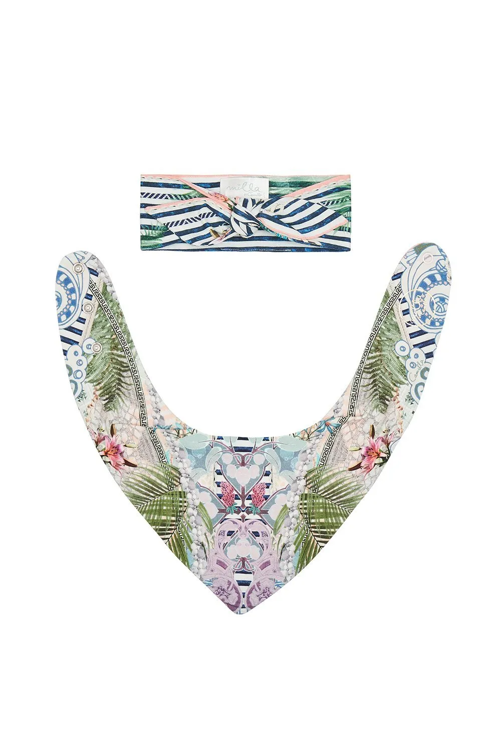 BABIES HEADBAND AND BIB SET BEACH SHACK