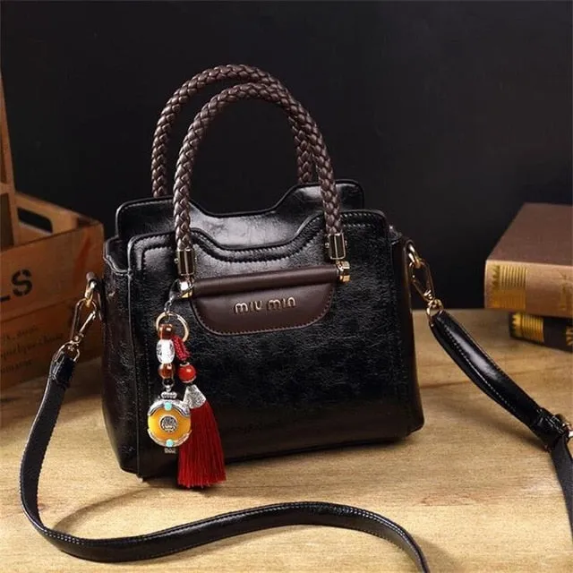 Bag Famous Handbags Leather Genuine All-in-one Compatible Women
