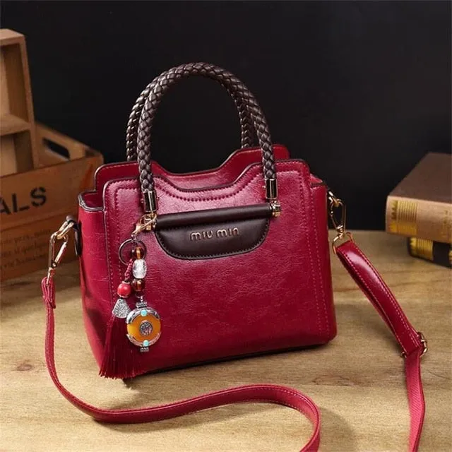 Bag Famous Handbags Leather Genuine All-in-one Compatible Women