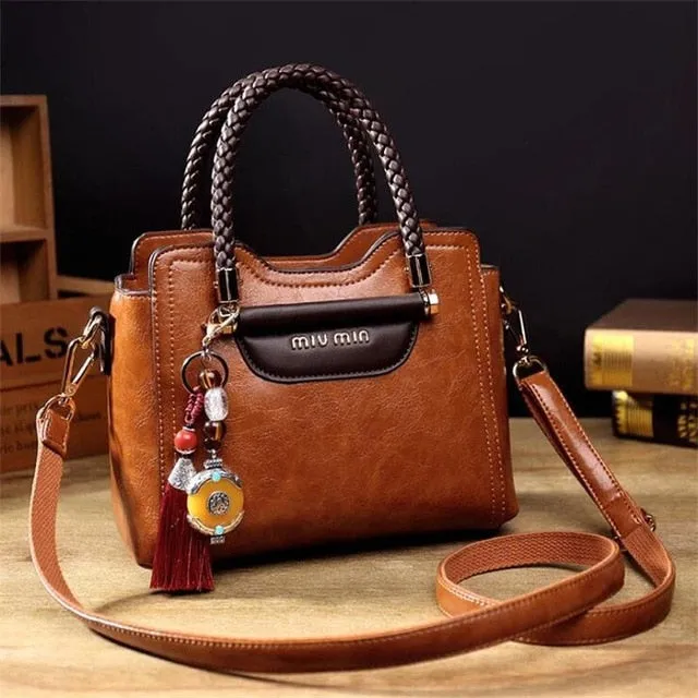 Bag Famous Handbags Leather Genuine All-in-one Compatible Women