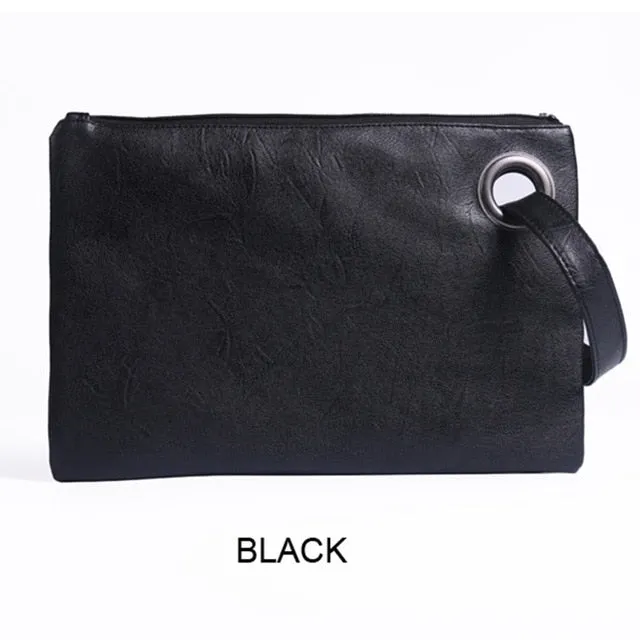 Bag Handbag Women's Evening Bag Handbag Female Curated collection Special members discount Damskie Envelope Zipper Bag Torebki Leather Clutch Women Clutches Fashion Solid