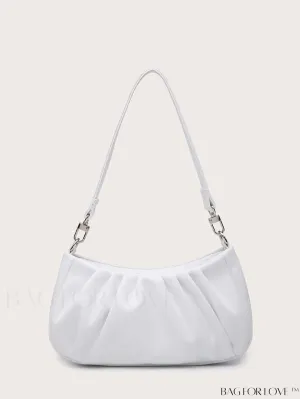 BagForLove - Refined Ruched Baguette Handbag