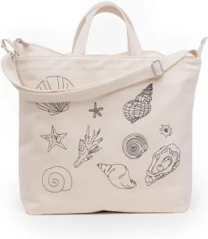 BAGGU Women's Horizontal Zip Duck Bag - Embroidered Sh