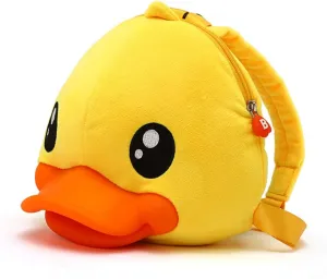 B.Duck Kids Backpack Soft Plush Kindergarten Yellow Duck Mini Backpack Travel Bag For Boys and Girls