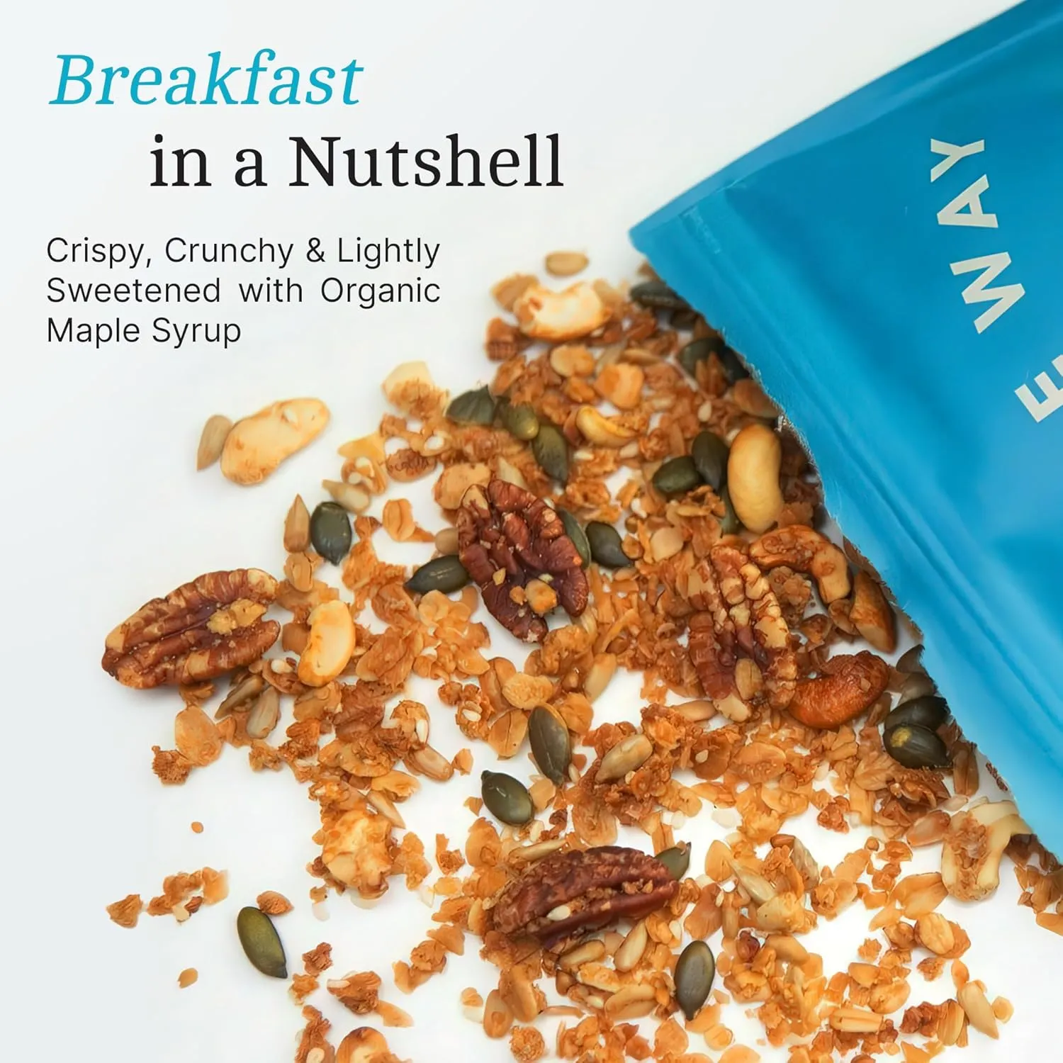 Bearclaw Kitchen Maple Way Granola 3-Pack – Vegan Maple Pecan Granola with Buckwheat, Coconut Sugar & Nuts – Gourmet Breakfast or Snack – Refined Sugar-Free, Gluten-Free, All-Natural – 3 Bags