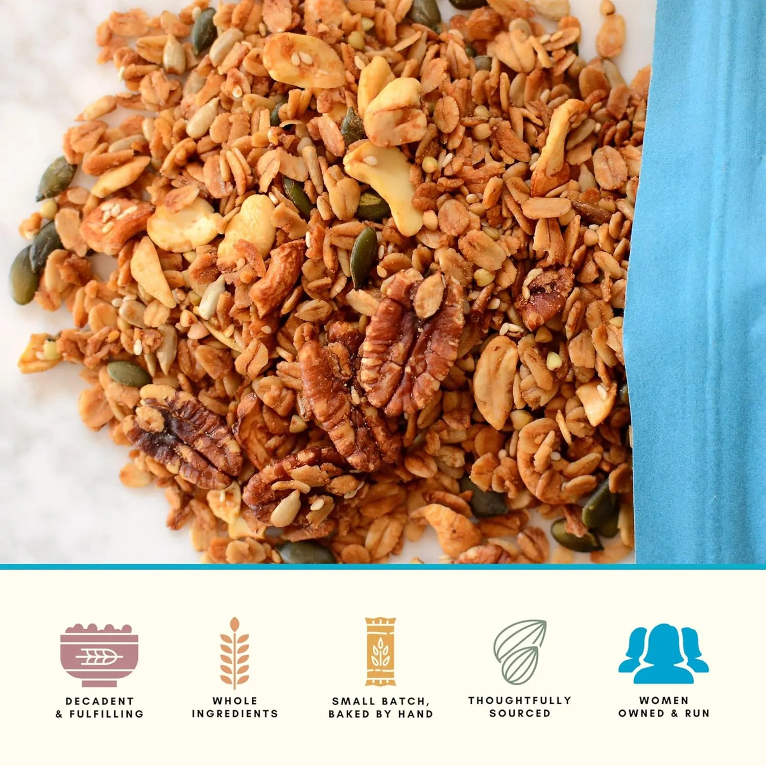 Bearclaw Kitchen Maple Way Granola 3-Pack – Vegan Maple Pecan Granola with Buckwheat, Coconut Sugar & Nuts – Gourmet Breakfast or Snack – Refined Sugar-Free, Gluten-Free, All-Natural – 3 Bags