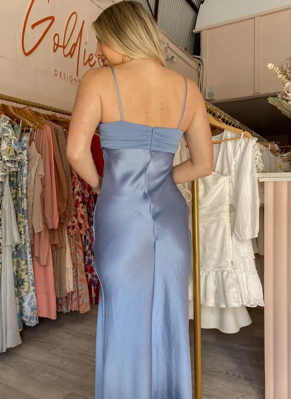 Bec and Bridge - Julieta Maxi Dress in Dusk Blue