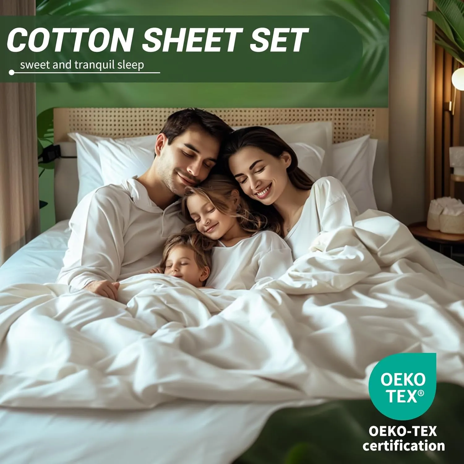 Bedlifes 100% Egyptian Cotton Sheets Queen Size-Cooling Sheets Soft Breathable Sateen Weave Luxury Hotel Sheets-16 Deep Pocket 4Piece (Queen,White)