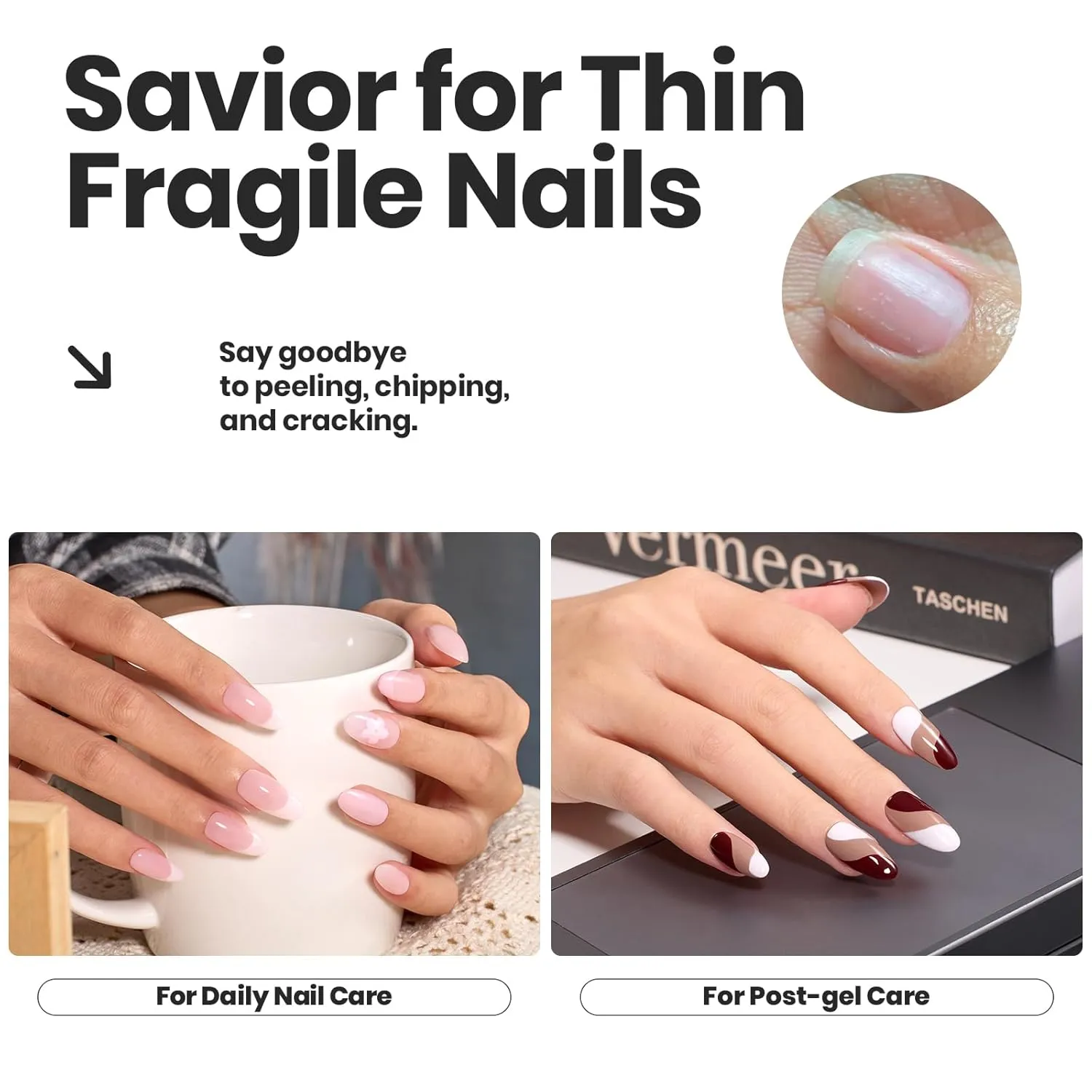 Beetles Nude Nail Polish Set Coconut Mousse 6Pcs 15ml, Pink Nail Fast Drying Long Lasting Neutral Brown Red Burgundy Dark Lacquer Glossy for Salon-Quality Results