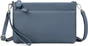 befen Genuine Leather Wristlet Clutch Wallet Purses with RFID Blocking, Small Crossbody Bags Shoulder Handbag for Women