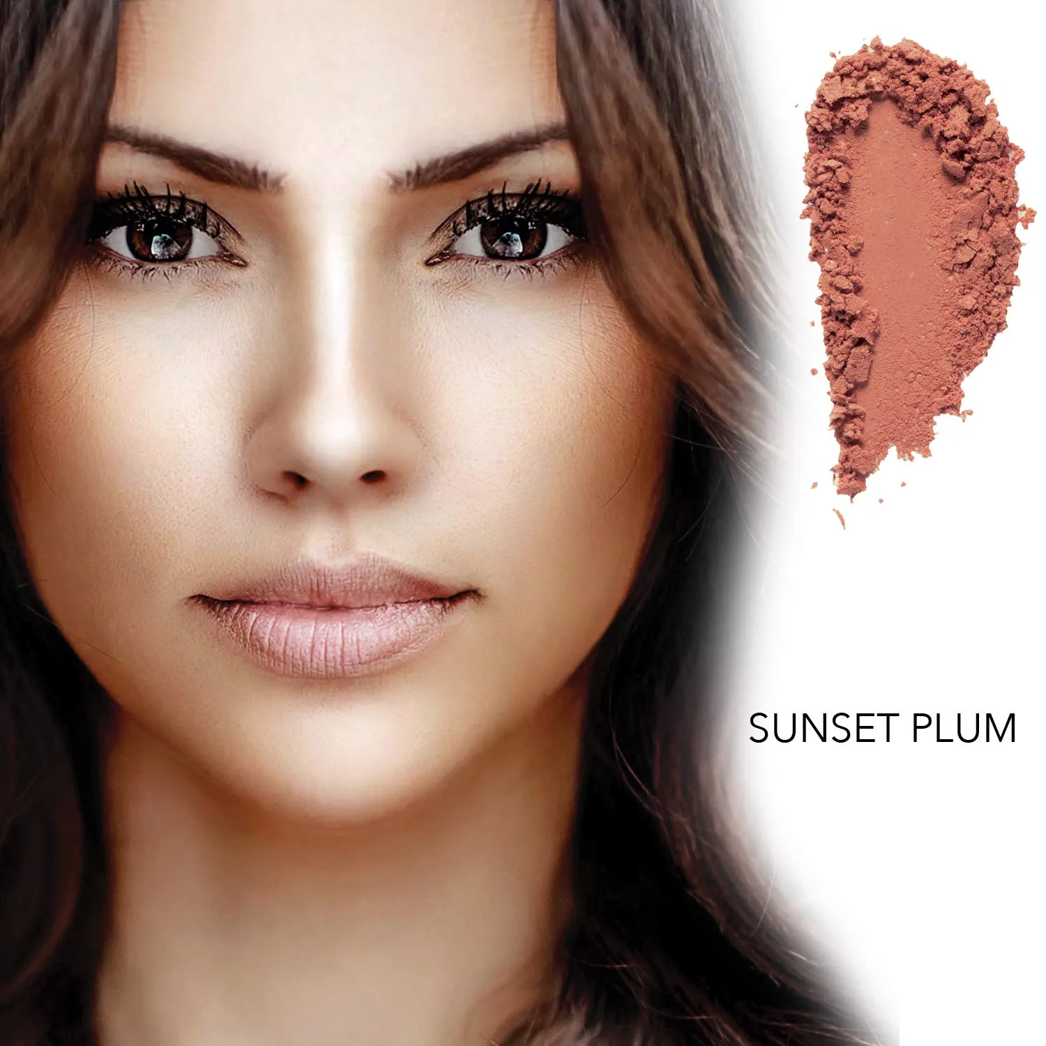 Bellaterra Cosmetics Mineral Loose Blush - Contouring, Long Lasting, Illuminating in 5 Shades for All Skin Types. (SUNSET PLUM, 9g)
