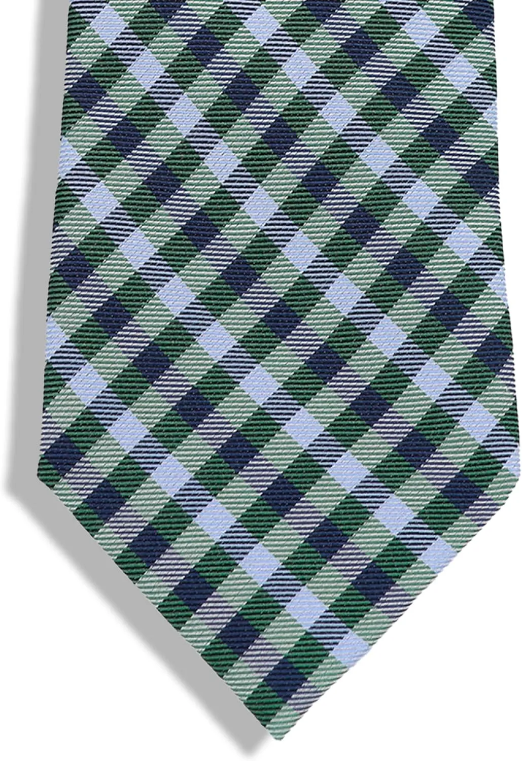 Ben Sherman Men's Plaid Silk Neck Tie - 100% Silk Woven, Traditional English Design with Signature Stripe Lining