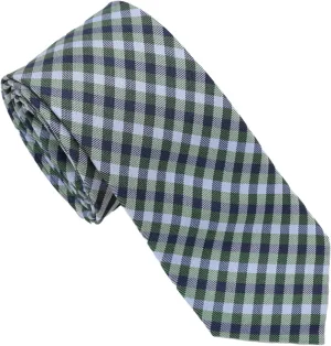 Ben Sherman Men's Plaid Silk Neck Tie - 100% Silk Woven, Traditional English Design with Signature Stripe Lining