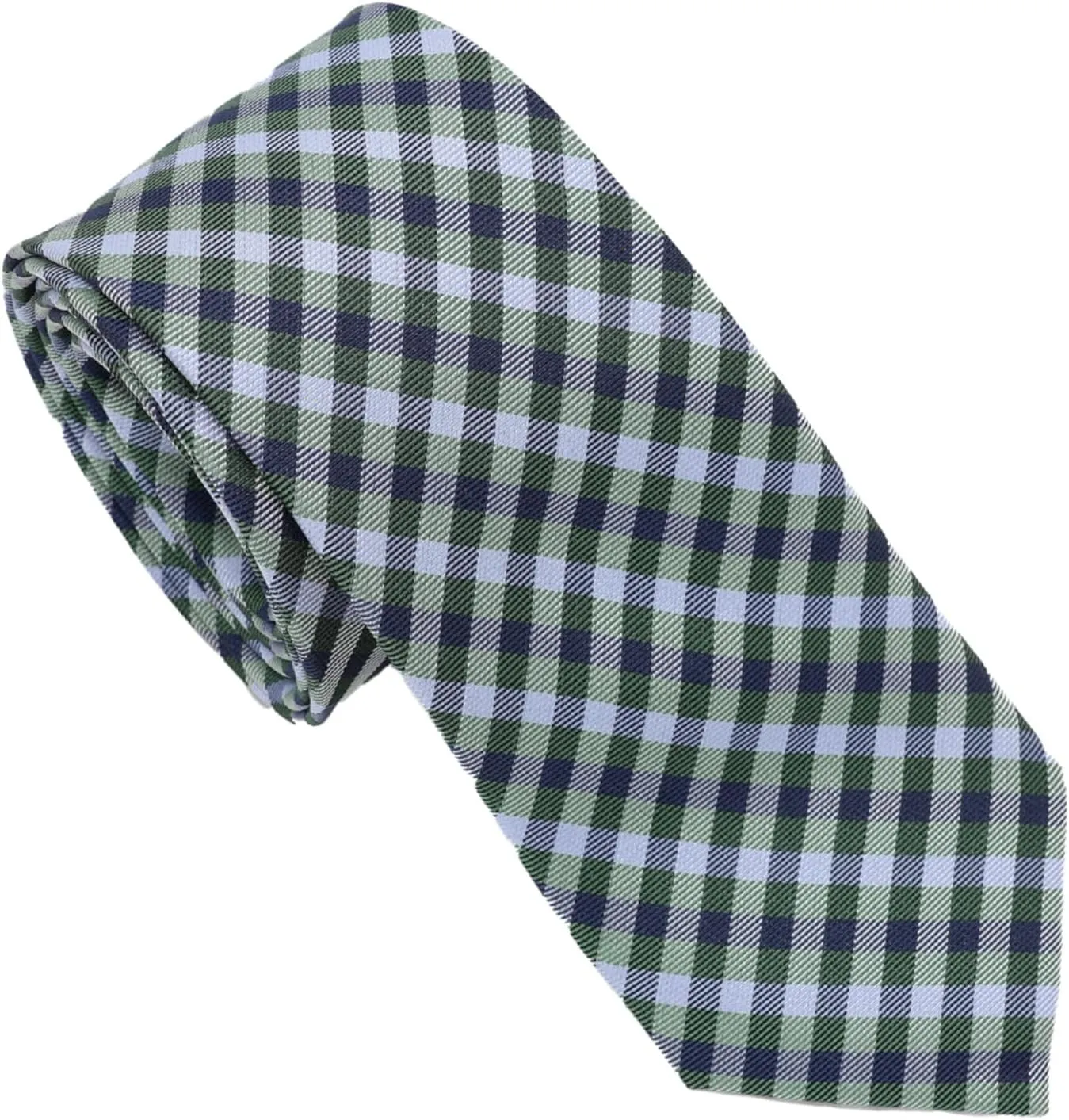 Ben Sherman Men's Plaid Silk Neck Tie - 100% Silk Woven, Traditional English Design with Signature Stripe Lining