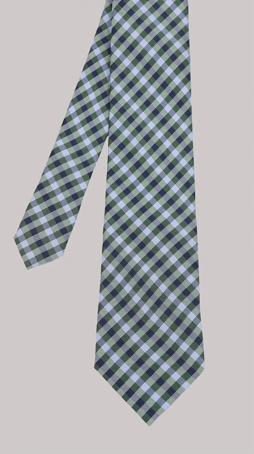 Ben Sherman Men's Plaid Silk Neck Tie - 100% Silk Woven, Traditional English Design with Signature Stripe Lining