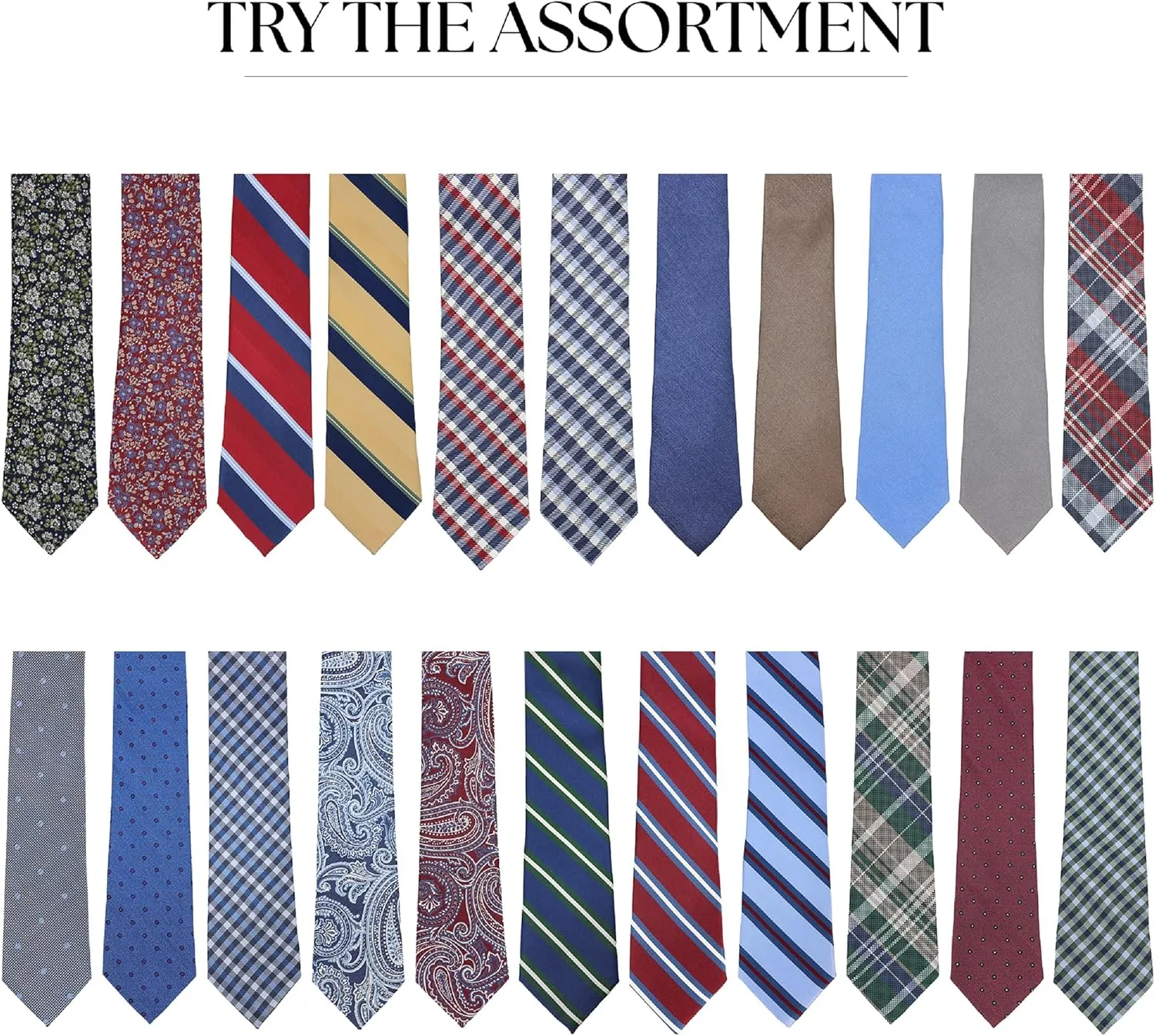 Ben Sherman Men's Plaid Silk Neck Tie - 100% Silk Woven, Traditional English Design with Signature Stripe Lining