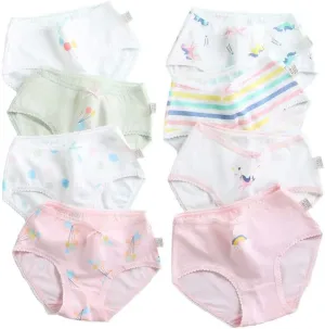 benetia Girls' Underwear Soft Cotton 6-8 Pack