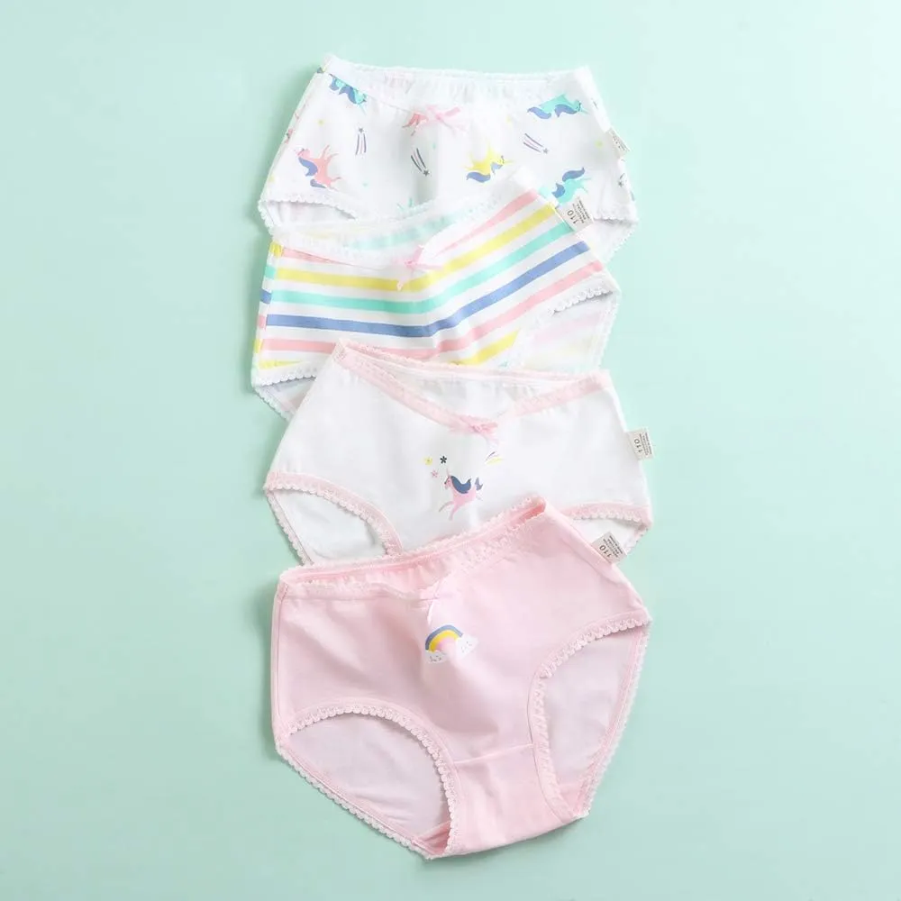 benetia Girls' Underwear Soft Cotton 6-8 Pack