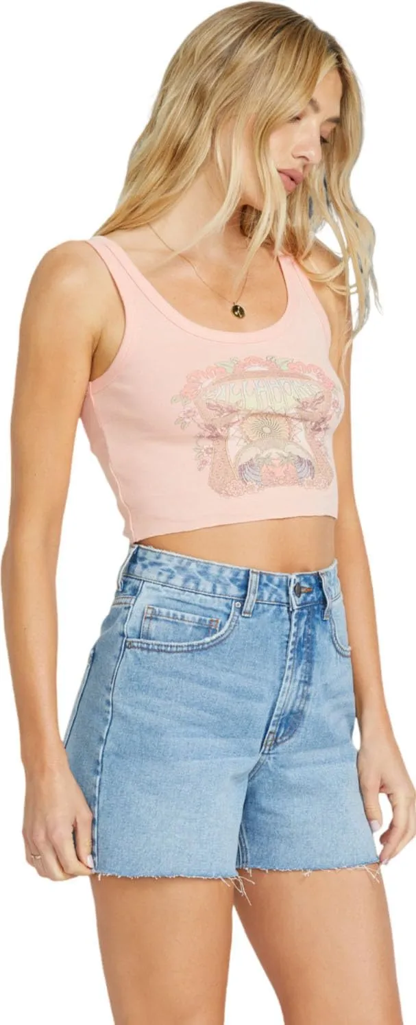 Billabong Women's Logo Print Snug Fit Tank Top