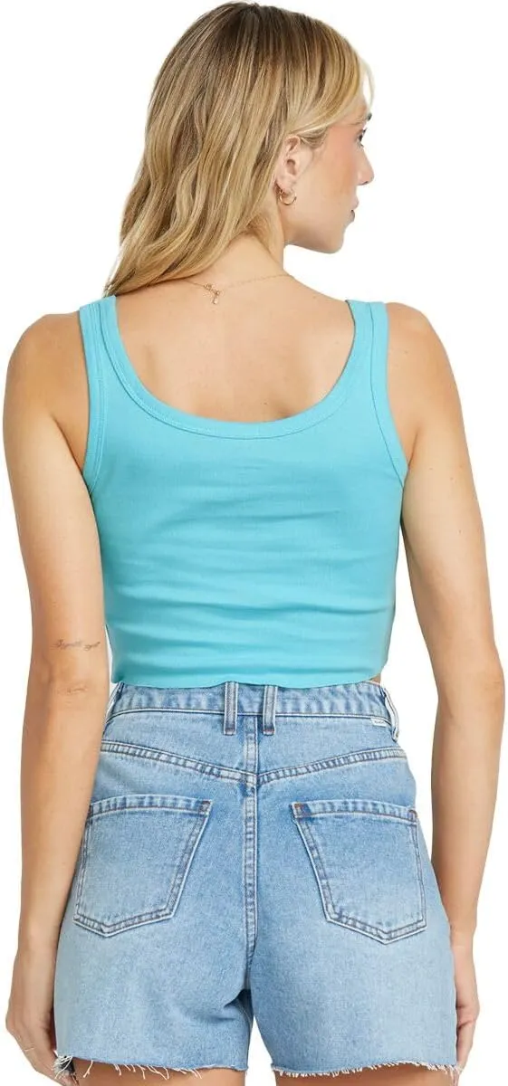 Billabong Women's Logo Print Snug Fit Tank Top