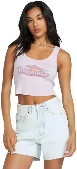 Billabong Women's Logo Print Snug Fit Tank Top