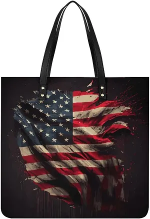 Black White Milk Cow Spots Print Pattern Leather Handbag with Large Space, Fashionable Handbag