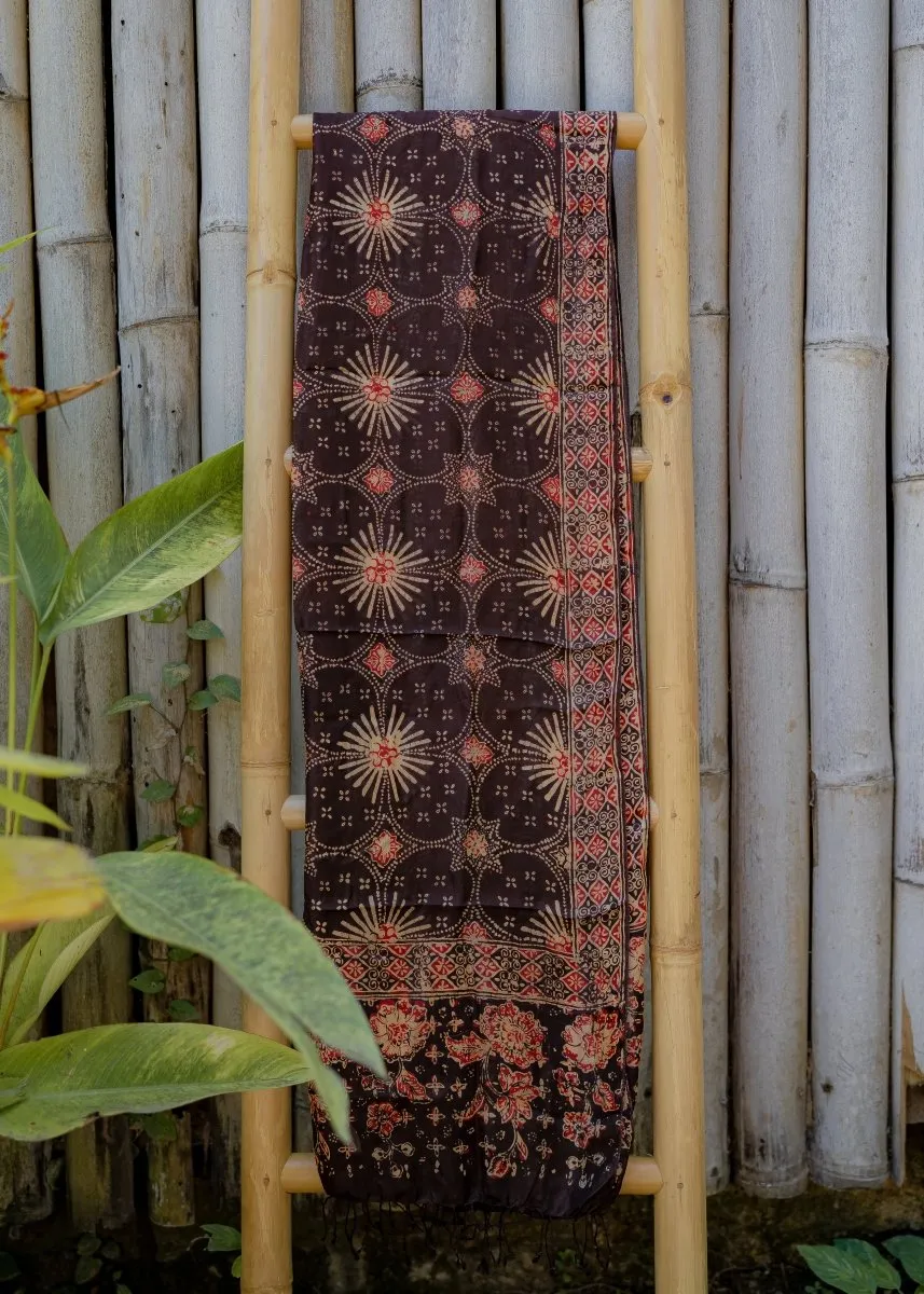 BLOOD RED REFINED SILK SARONG