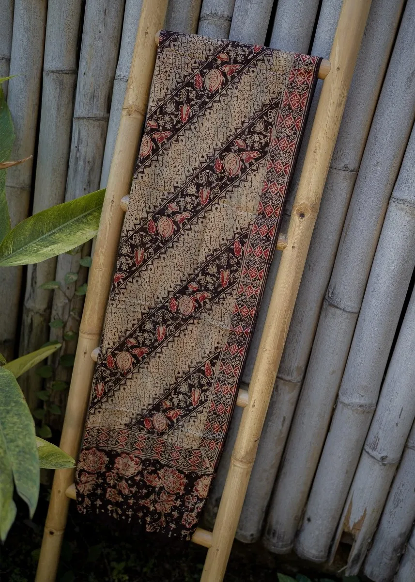BLOOD RED REFINED SILK SARONG