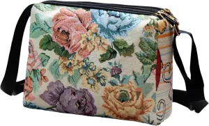 Boho Embroid Shoulder Bag for Women Crossbody, Adjustable Canvas Travel Crossbody Bag with Zipper, Shoulder Bag Mother Gift