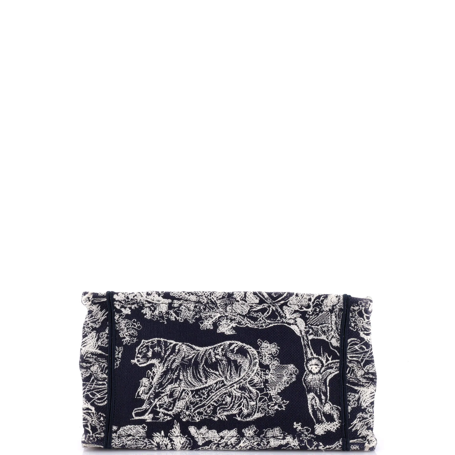 Book Tote Embroidered Canvas Small